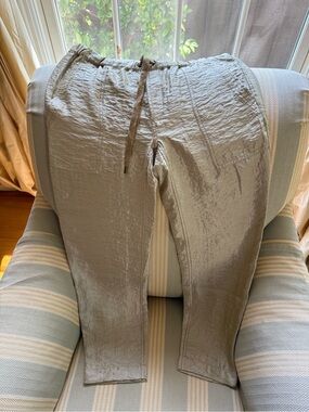 Women’s Olive-Grey Casual Drawstring Pants